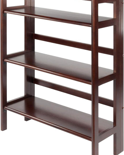 Winsome Wood Terry Shelving, Walnut, 3 - LeafyLoom