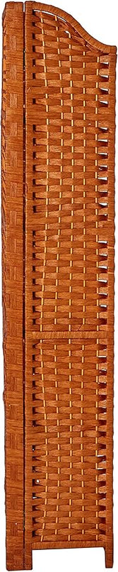 Oriental Furniture 53" Natural Fiber Shelving Unit - Honey - LeafyLoom