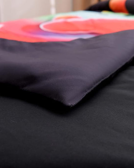 Aimuan Gaming Comforter Sets for Boys Kids Bedding Sets Video Games Console Action Buttons Novelty Colorful Game Gamepad Controller Modern Gamer Room Decor Home Quilt Set (Twin, Black) - LeafyLoom