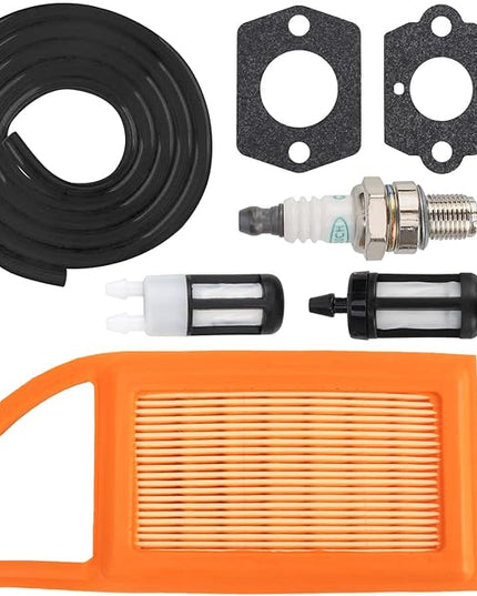 BR500 Carburetor for Sthil BR550 BR600 BR700 Backpack Leaf Blower Parts for Zama C1Q-S183 4282-120-0606 4282-120-0608 4282-120-0607 with Air Filter Fuel Line Carb Tune Up Kit - LeafyLoom