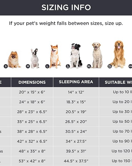 Bedsure Small Orthopedic Dog Bed - Washable Bolster Dog Sofa Beds for Small Dogs, Supportive Foam Pet Couch Bed with Removable Washable Cover, Waterproof Lining and Nonskid Bottom Couch, Navy Blue BEDSURE