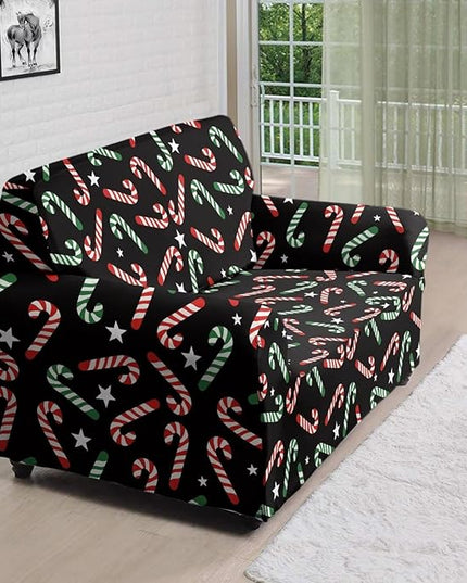 FKELYI Christmas Furniture Protector Easy Going Stretch Sofa Slipcover Non-Slip Sofa Couch Cover Washable Sofa Slipcovers M FKELYI
