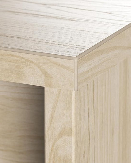 Bush Business Furniture Studio C Office Desk, Computer Table for Home or Professional Workspace, 72W x 30D, Natural Elm - LeafyLoom