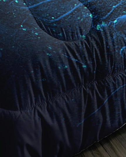 Axolotl 3D Baseball Comforter Set Queen,Sports Bedding,Red Blue Water Fire Comforter Set,Sports Baseball Loveer Bedding Set,Sport Game Comforter for Kids Boys Teens Adults,1 Quilt 2 Pillowcases - LeafyLoom