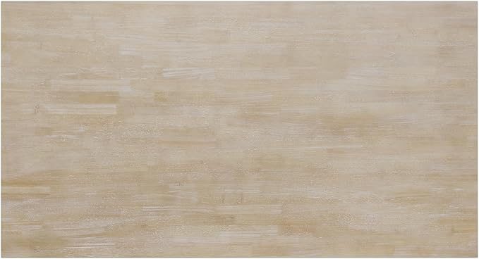 6-Piece Wood Rectangular Dining Table Set with Half Round Legs, 4 Upholstered Chairs and Bench, for Kitchen Living Room, Modern Style, Natural+Beige, 59.1" L x 35.4" W x 29.5" H - LeafyLoom