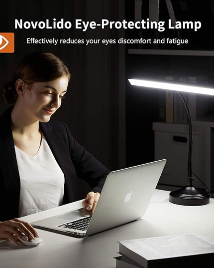 Piano Light Lamp for Upright Piano, 2-in-1 Table Lamp with Base & Clamp Bright Flexible, 10W LED Architect Desk Lights for Piano, Home Office, 3 Color Modes, 30 Brightness Levels, Black - LeafyLoom