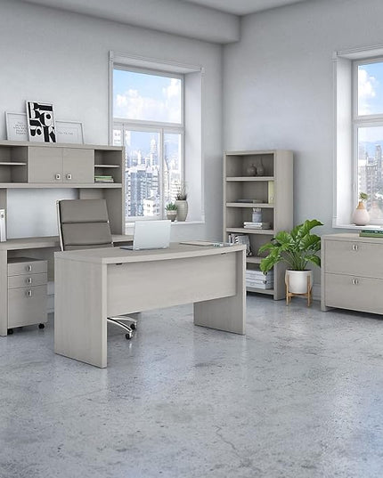 Office by kathy ireland KI60202-03 Echo 2-Drawer Lateral File Cabinet, Letter/Legal, Gray Sand, 32-Inch - LeafyLoom
