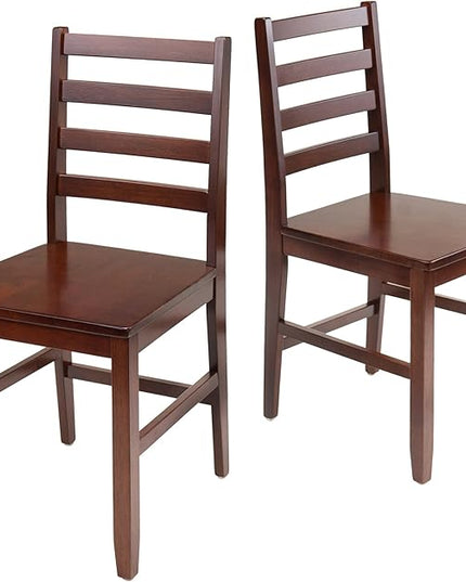 Winsome Pulman Dining Table, Walnut Hamilton Seating, Antique Walnut - LeafyLoom