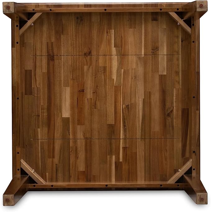 East West Furniture OXLA3-AWA-05 Oxford 3 Piece Room Furniture Set Consist of a Square Dining Table and 2 Upholstered Chairs, 36x36 Inch - LeafyLoom