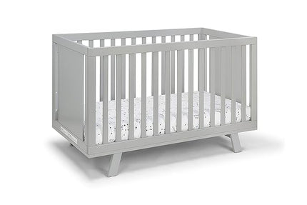 Suite Bebe Livia Convertible Crib in Gray & Gray - LeafyLoom
