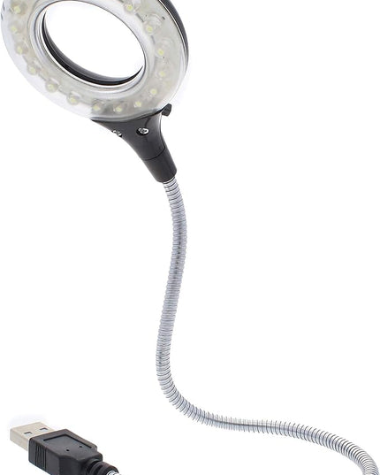 The Beadsmith Bright FX USB LED Light, 18 LED Lights for Max Brightness, Flexible Metal Wire for multiple positions, easy On/Off Switch, plugs into any USB port - LeafyLoom