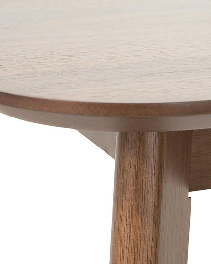 Christopher Knight Home Orrin 60" Rectangular Dining Set, 5-Pcs Set, Natural Walnut / Light Beige - LeafyLoom