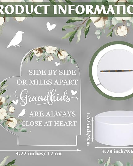 Karenhi Grandma Gifts from Grandchildren Lamp Gifts for Grandma Grandkids Gifts for Grandm Great Grandma Gifts Birthday Gifts for Grammy Grandmother Nana (Side by Side Style) - LeafyLoom