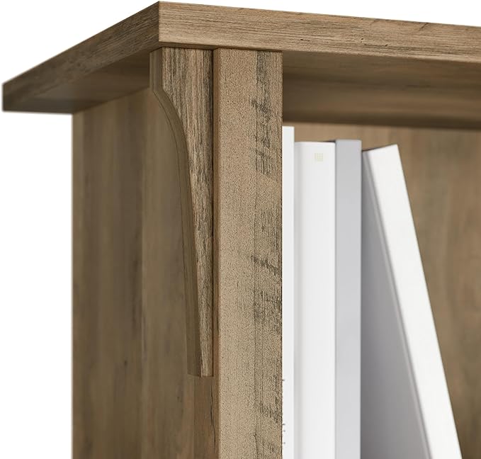 Bush Furniture Salinas 6 Cube Organizer in Antique White - LeafyLoom