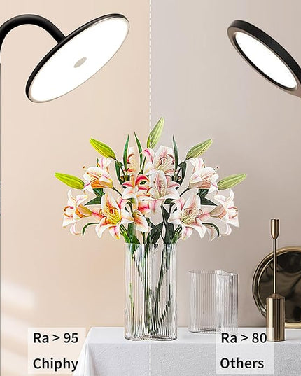 chiphy Floor Lamp, 76'' Tall Lamp, 40W 3500LM 30000Lux Super Bright Floor Lamp, Dimmable Brightness, with Smart Plug, for Living Room Bedroom Office - LeafyLoom