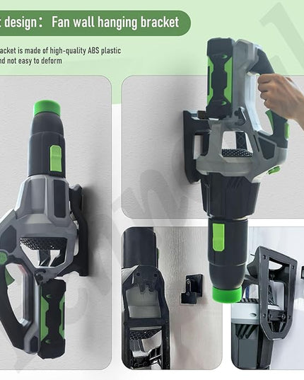 Leaf Blower Wall Mount & Battery Holders Compatible with EGO Leaf Blower, Blower Wall Mount Use for EGO 530 615 650 CFM LB5300 Blower and Battery Mounts for EGO 54v Batteries - LeafyLoom