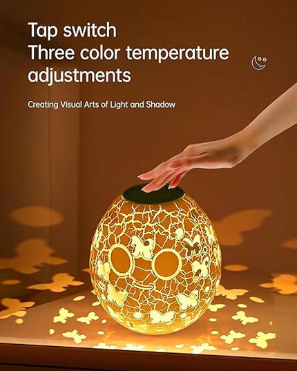 LED Bedside lamp ，Table Lamp for Home Office，RGB 16 Colors，Multiple Lighting Modes Desk Lamps，Atmosphere Lights Suitable for Various Holidays（Moon） - LeafyLoom