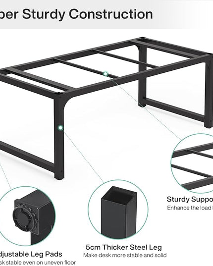 Tribesigns Modern Computer Desk, 70.8 x 35.4 inch Large Executive Office Desk Computer Table Study Writing Desk Workstation for Home Office, Natural - LeafyLoom