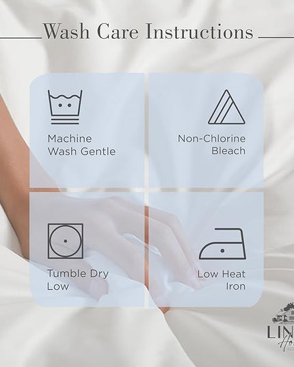 100% Cotton Percale Sheets Twin XL Size, Baby Blue, Deep Pocket, 4 Pieces Sheet Set - 1 Flat, 1 Deep Pocket Fitted Sheet and 2 Pillowcases, Crisp Cool and Strong Bed Linen - LeafyLoom