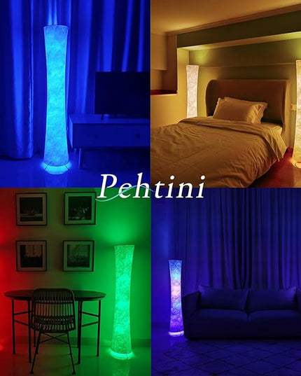 Floor Lamp for Bedroom 51" LED Floor Lamp Smart Corner Floor Lamp RGB Color Changing Floor Lamp Dimmable Floor Lamp with Remote Control Floor Lamps for Living Room Modern - LeafyLoom