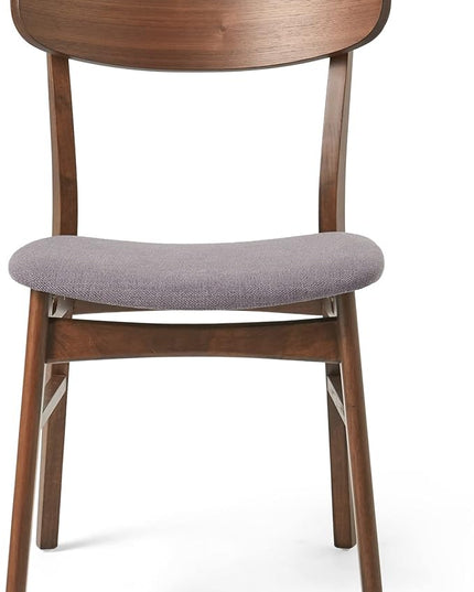 Christopher Knight Home Lucious 60" Rectangular Dining Set, 5-Pcs Set, Natural Walnut / Dark Grey - LeafyLoom