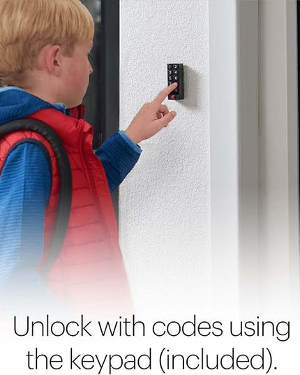 August Home Silver Wi-Fi Smart Lock and Smart Keypad, Keyless Door Lock for Front Entry Door, Great for Guests and Vacation Rentals, ‎AUG-SL05-KY1-S05 AugustHome