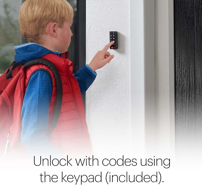 August Home Silver Wi-Fi Smart Lock and Smart Keypad, Keyless Door Lock for Front Entry Door, Great for Guests and Vacation Rentals, ‎AUG-SL05-KY1-S05 AugustHome