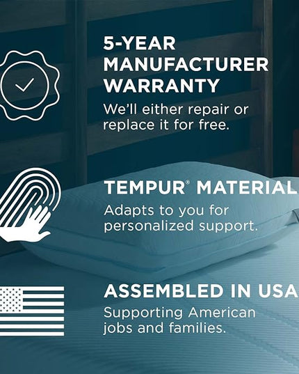 Tempur-Pedic TEMPUR-Cloud ProHi Memory Foam, Pillow, Queen (Pack of 1), White - LeafyLoom