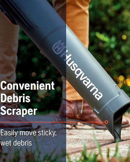 Husqvarna 230iB Battery Powered Cordless Leaf Blower, 136-MPH 650-CFM Electric Leaf Blower with Brushless Motor and Quiet Operation, 40V Lithium-Ion Battery and Charger Included - LeafyLoom