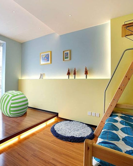Wekapo Stuffed Animal Storage Bean Bag Chair Cover for Kids | Stuffable Zipper Beanbag for Organizing Children Plush Toys Large Premium Cotton Canvas (Green, XX-Large) - LeafyLoom