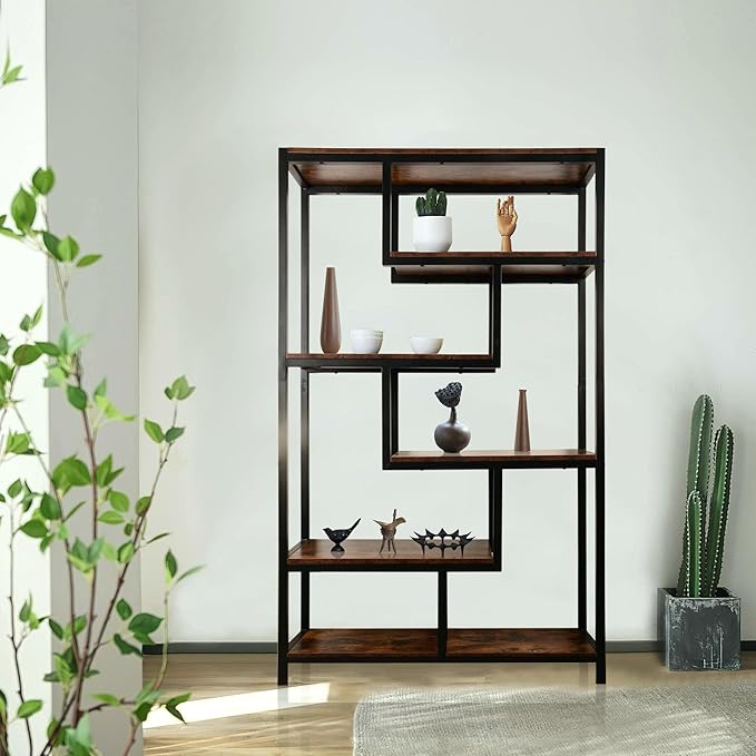 5 Tier Bookshelf Tall Bookcase bookcases and Book Shelves 5 Shelf Bookshelves and bookcases Wide Bookshelf for Bedroom Large Bookshelf Small Bookcase Shelf Book case Book Shelf for office - LeafyLoom