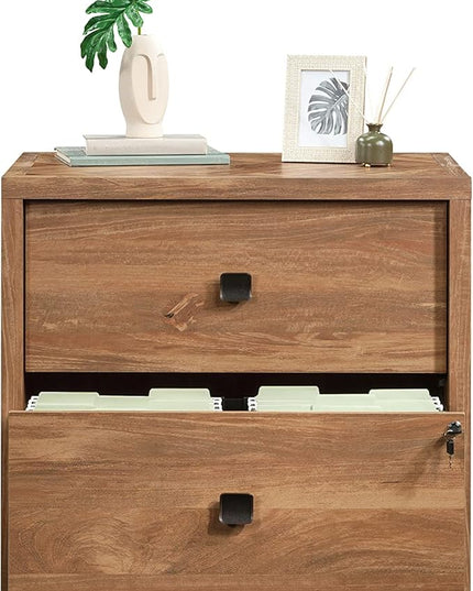 Sauder Cannery Bridge Lateral File, L: 31.73" x W: 22.05" x H: 29.76", Sindoori Mango finish - LeafyLoom