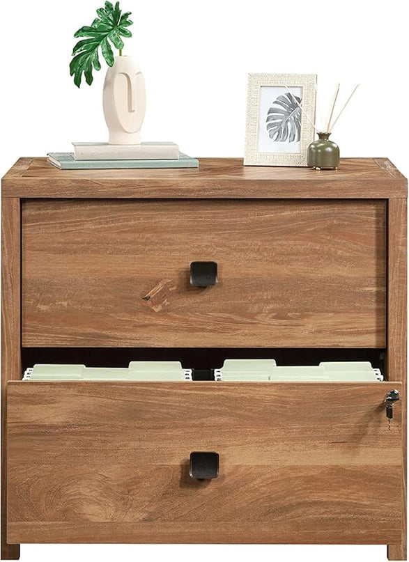 Sauder Cannery Bridge Lateral File, L: 31.73" x W: 22.05" x H: 29.76", Sindoori Mango finish - LeafyLoom
