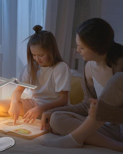 LED Desk Lamp, Dimmable Table Lamp Reading Lamp with USB Charging Port,5 Lighting Modes, Sensitive Control, 60 Minutes Auto-Off Timer, Eye-Caring Office Lamp(White) - LeafyLoom