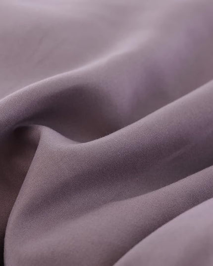 ROSGONIA Dusty Purple Comforter Set Queen, 3pcs (1 Boho Comforter & 2 Pillowcases) All Season Bedding Lightweight Bedspread Blanket Quilt Bed - LeafyLoom