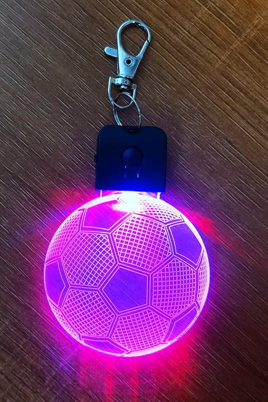 Kids Night Light Soccer 3D Illusion Lamp Soccer Gifts Light Best Gifts for Teen Boys Night Light for Kid Bedroom Room Football Decor with 7 Colors Changing Lights for Birthday, Halloween, Xmas Gift - LeafyLoom