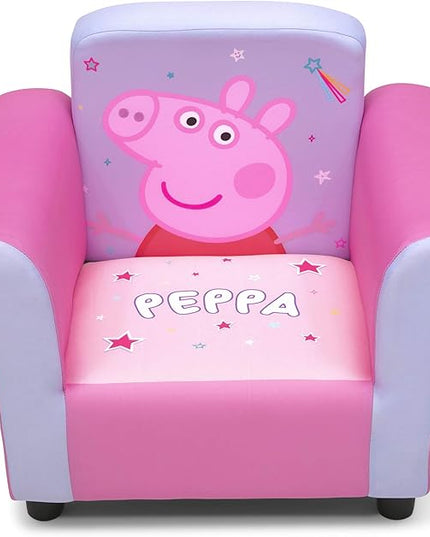 Delta Children Kids Character Upholstered Chair, Peppa Pig - LeafyLoom