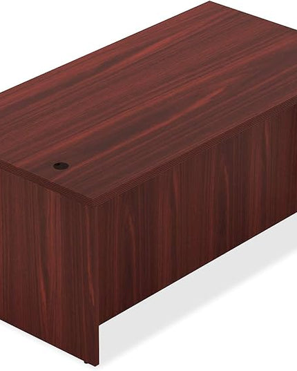 Lorell LLR34300 - Chateau Series Mahogany Laminate Desking - LeafyLoom