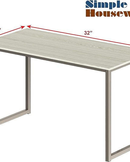 SHW Home Office 32-Inch Computer Desk, Maple - LeafyLoom