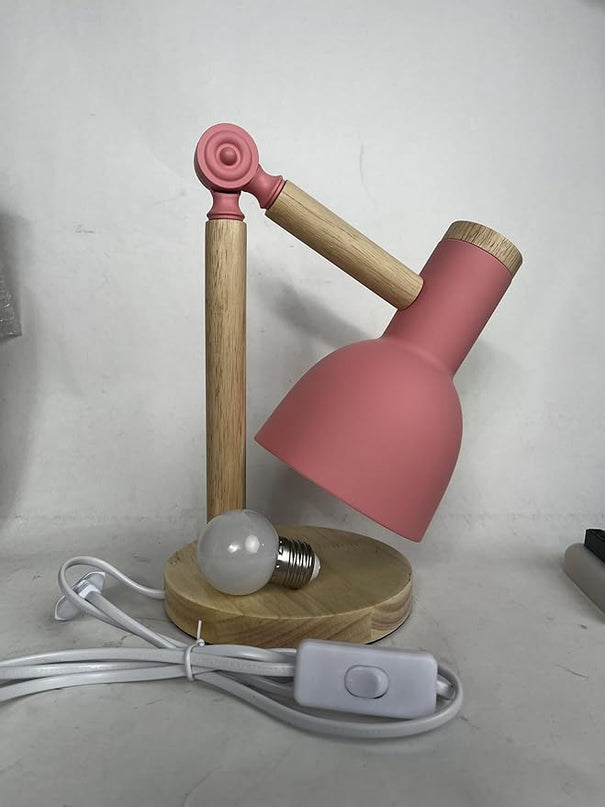 himmel Table Lamp, Adjustable Wooden Table Lamp, Children's Desk Lamp for Bedroom, Living Room, E27 Base Reading Next Lamp - LeafyLoom