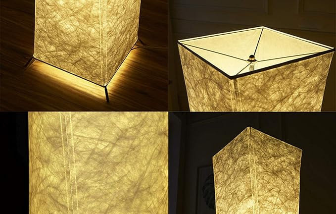 52" Creative LED Floor Lamp Softlighting Contemporary Standing Modern Twisted Design with Fabric Shade & 2 Bulbs for Living room Warm Atmosphere - LeafyLoom