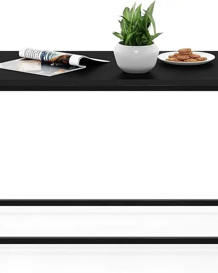 FURINNO Camnus Modern Living Coffee Table, Americano, 15.74 in x 30 in x 17.51 in - LeafyLoom