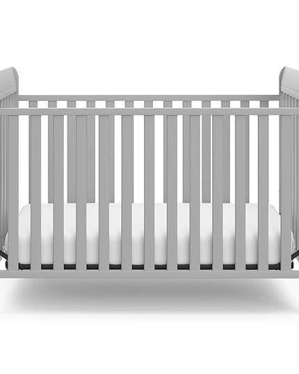 Storkcraft Maxwell Convertible Crib (Pebble Gray) – GREENGUARD Gold Certified, Converts to Toddler Bed and Daybed, Fits Standard Full-Size Crib Mattress, Classic Crib with Traditional Sleigh Design - LeafyLoom