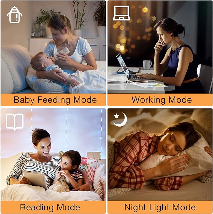 Ambimall 64'' Floor Lamps for Living Room with Remote Control and Stepless Dimmable Colors Temperature & Brightness, 9W Bulb Included(White Lampshade & Silver Pole) - LeafyLoom