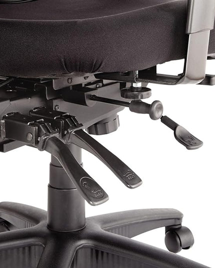 Alera ALEEL42ME10B Elusion Series Mesh Mid-Back Multifunction Chair - Black - LeafyLoom