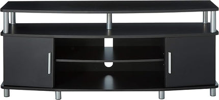 Ameriwood Home Carson TV Stand for TVs up to 50", Black - LeafyLoom