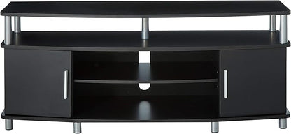 Ameriwood Home Carson TV Stand for TVs up to 50", Black - LeafyLoom