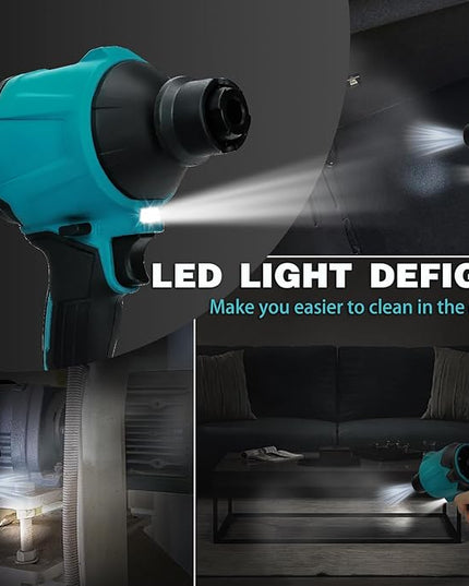 Compressed Air Duster Machine for Makita, Cordless Brushless Inflator Cleaner Duster Leaf Blower, for Cleaning dust, Hair,Inflating Swimming Pools and Inflatable beds, Vacuum Compression - LeafyLoom