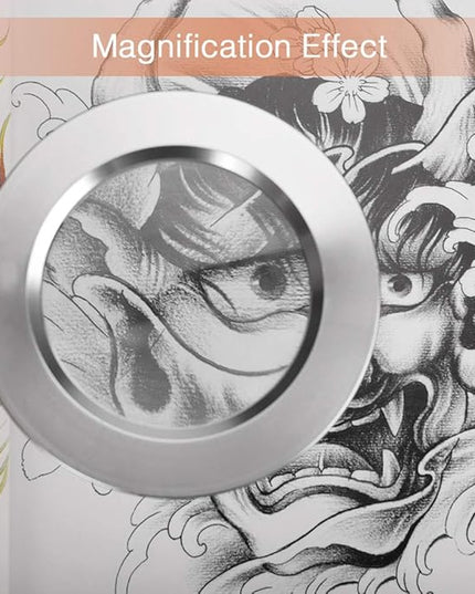 ATOMUS 2.5X Magnifying Lamp, LED USB Rechargeable Tattoo Beauty Magnifier Lamp with Metal Clip for Eyebrow Tattoo Manicure Eyelash Extension Read - LeafyLoom