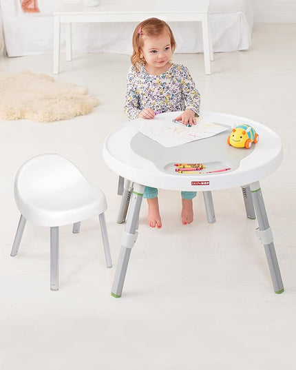 Skip Hop Toddler's Activity Chairs, White & Baby Crawl Toy 3-Stage Developmental Learning Crawling Infant Toy, Explore & More Follow-Me Bee - LeafyLoom